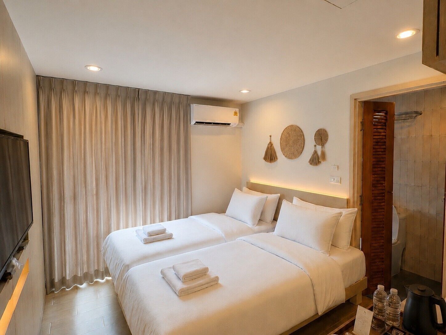 Habitación estándar, 2 camas individuales | Ropa de cama de alta calidad, edredón y camas con efecto memoria 