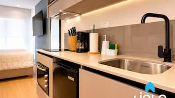Condo, City View | Private kitchen