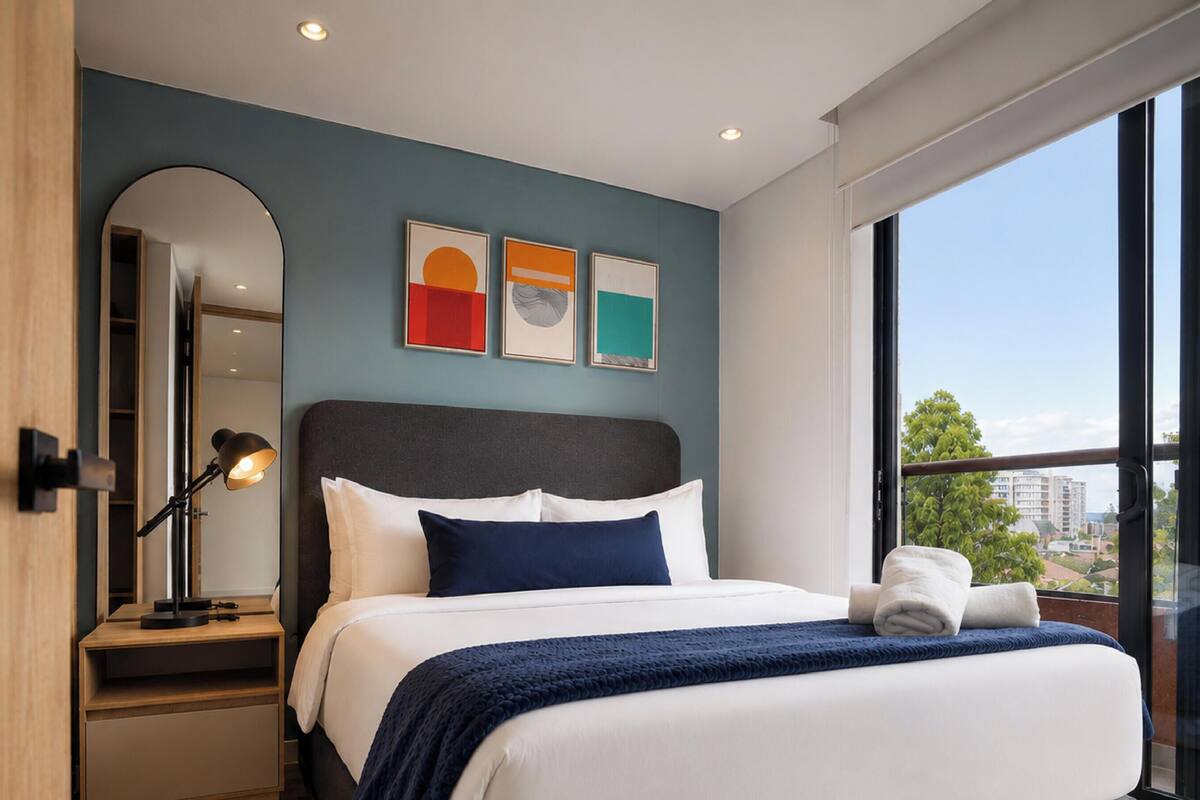 Apartamento | Ropa de cama de alta calidad, caja fuerte, cortinas opacas