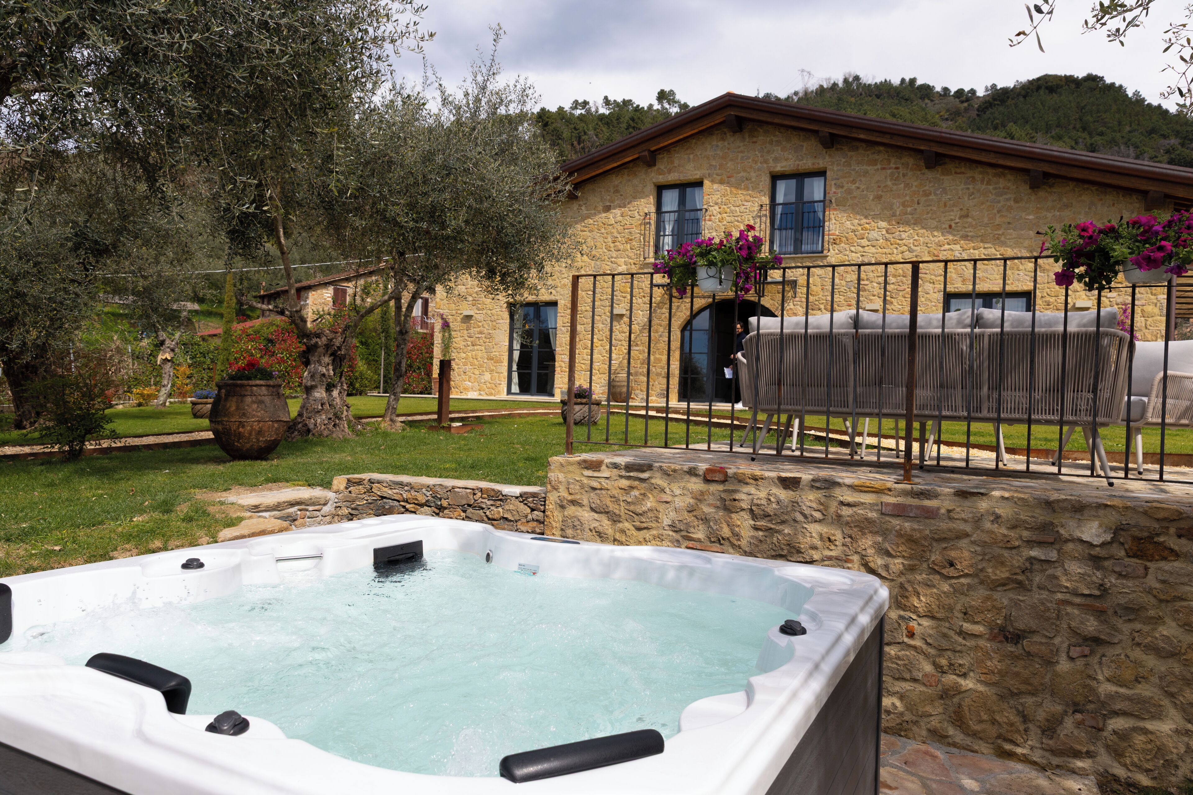 Idromassaggio all'aperto