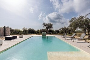 Pool - Wonderful private villa for 8 guests with A/C, private pool, WIFI, TV, patio and panoramic view (Noto)