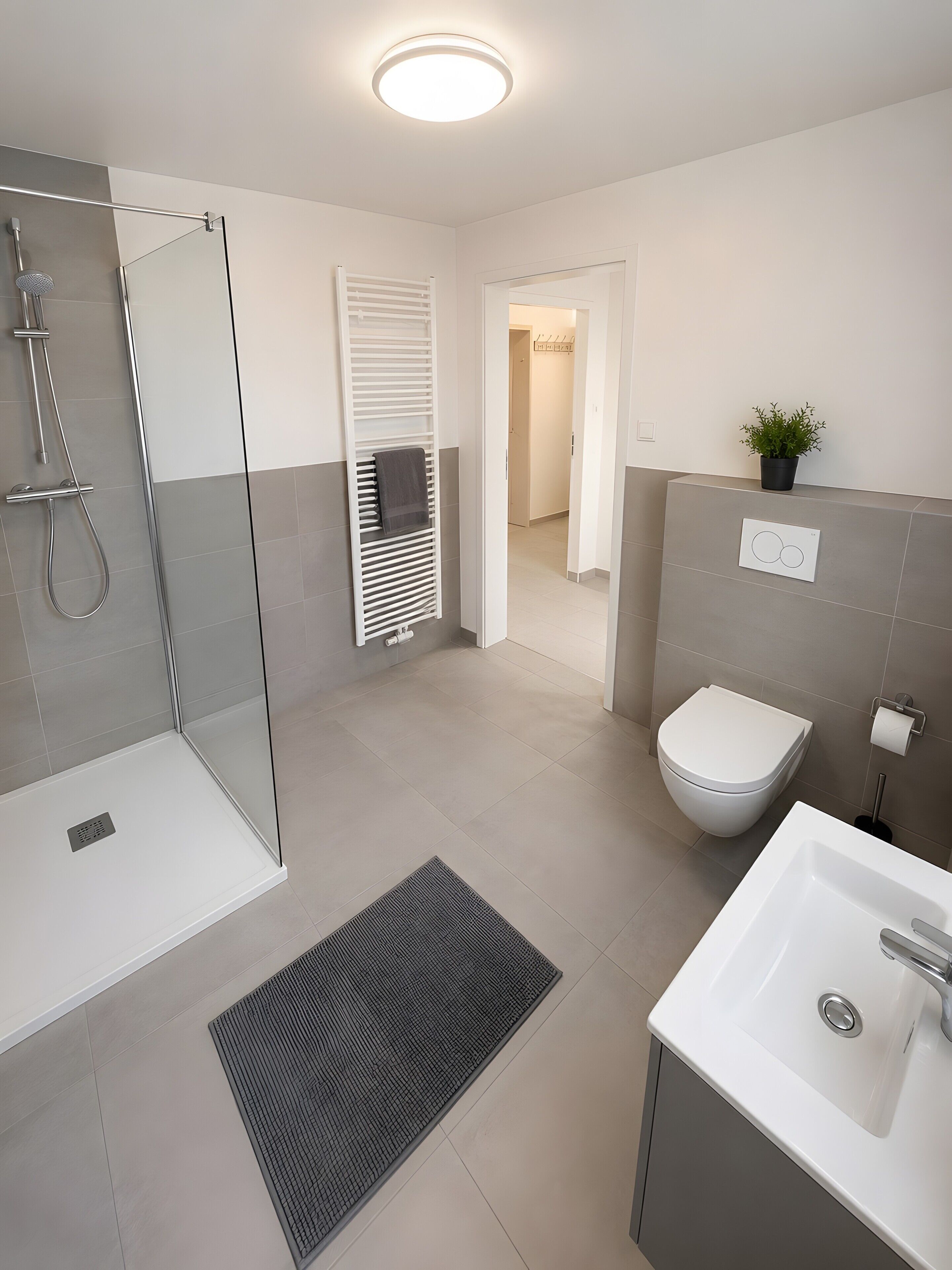 Dusche, Handtücher