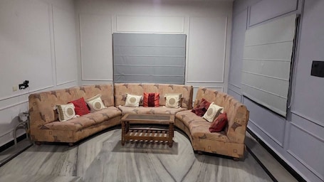 Deluxe Suite | Living area. Shangov Farms Shamirpet