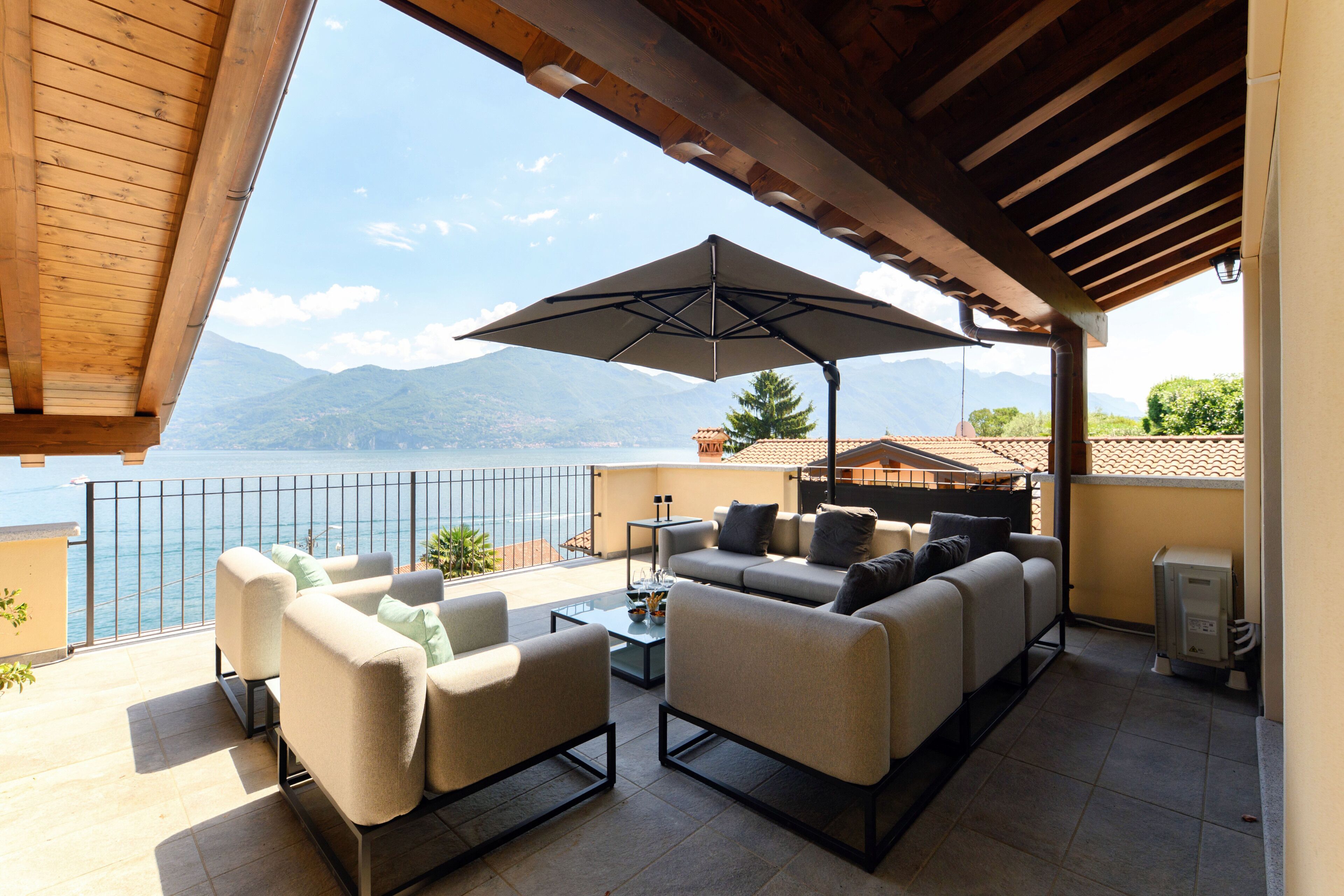 Appartement, uitzicht op meer | Terras