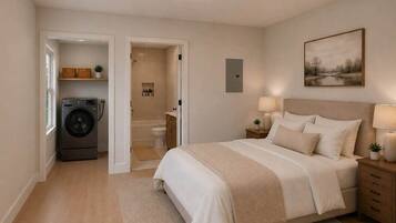 Iron/ironing board, WiFi, bed sheets