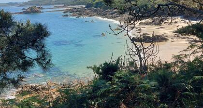 Quiet house on a plot of 1000m close to the beach venizella 500m etGR 34