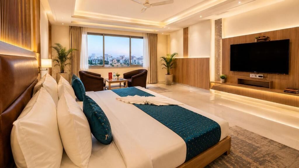 Family Room, City View | In-room safe, soundproofing, iron/ironing board, free WiFi