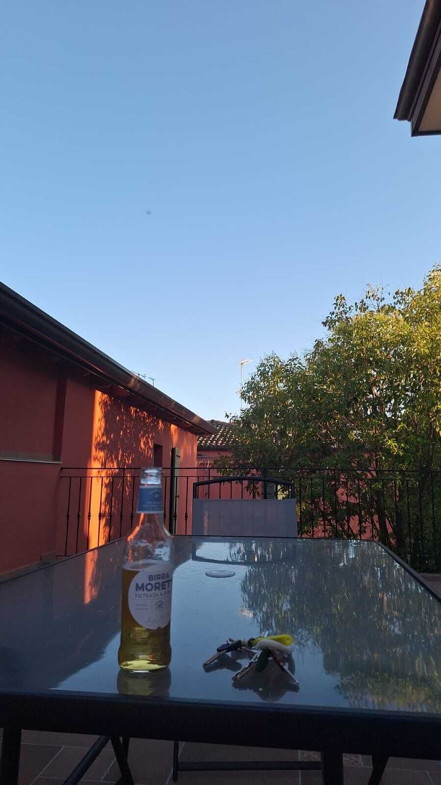 Luxe tweepersoonskamer, uitzicht op tuin | Terras