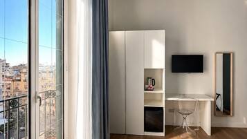 Deluxe Double Room, City View | In-room safe, desk, blackout drapes, iron/ironing board