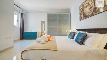 Desk, iron/ironing board, travel crib, WiFi