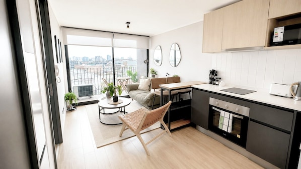 Private kitchen - Modern and cozy apartment I Air conditioning I Wifi (Santiago)