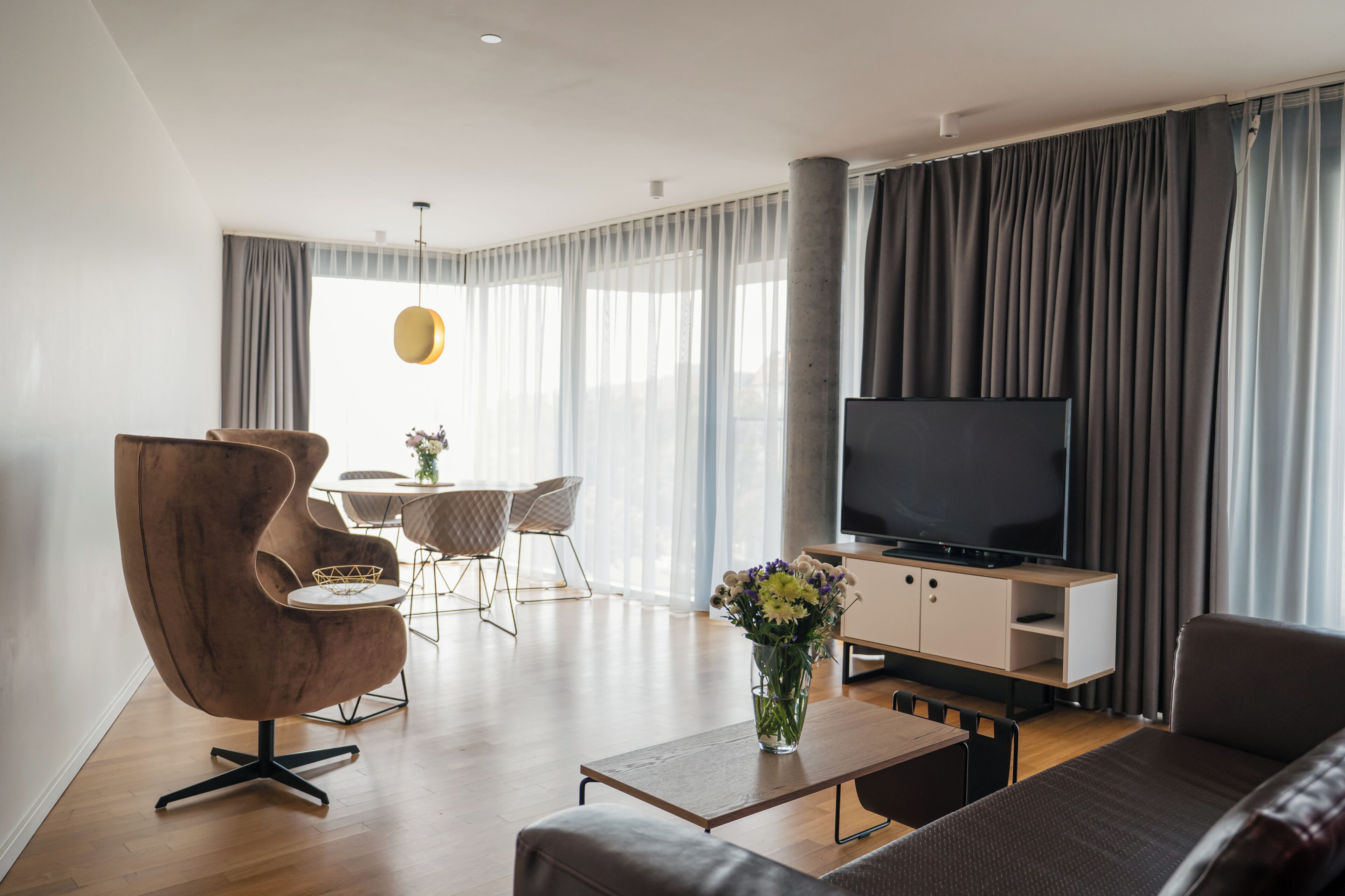 Apartamento Deluxe | Zona de estar