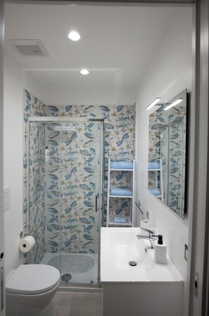 Hair dryer, bidet, towels, soap - Charming apartment with terrace in the center of Napoli (Napoli)