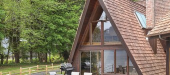 Woody A-Frame Lakefront Home Olympic National Park