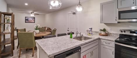Condo, Multiple Beds (The Ruby 200) | Private kitchen