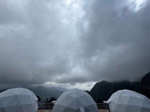 Blick von der Unterkunft