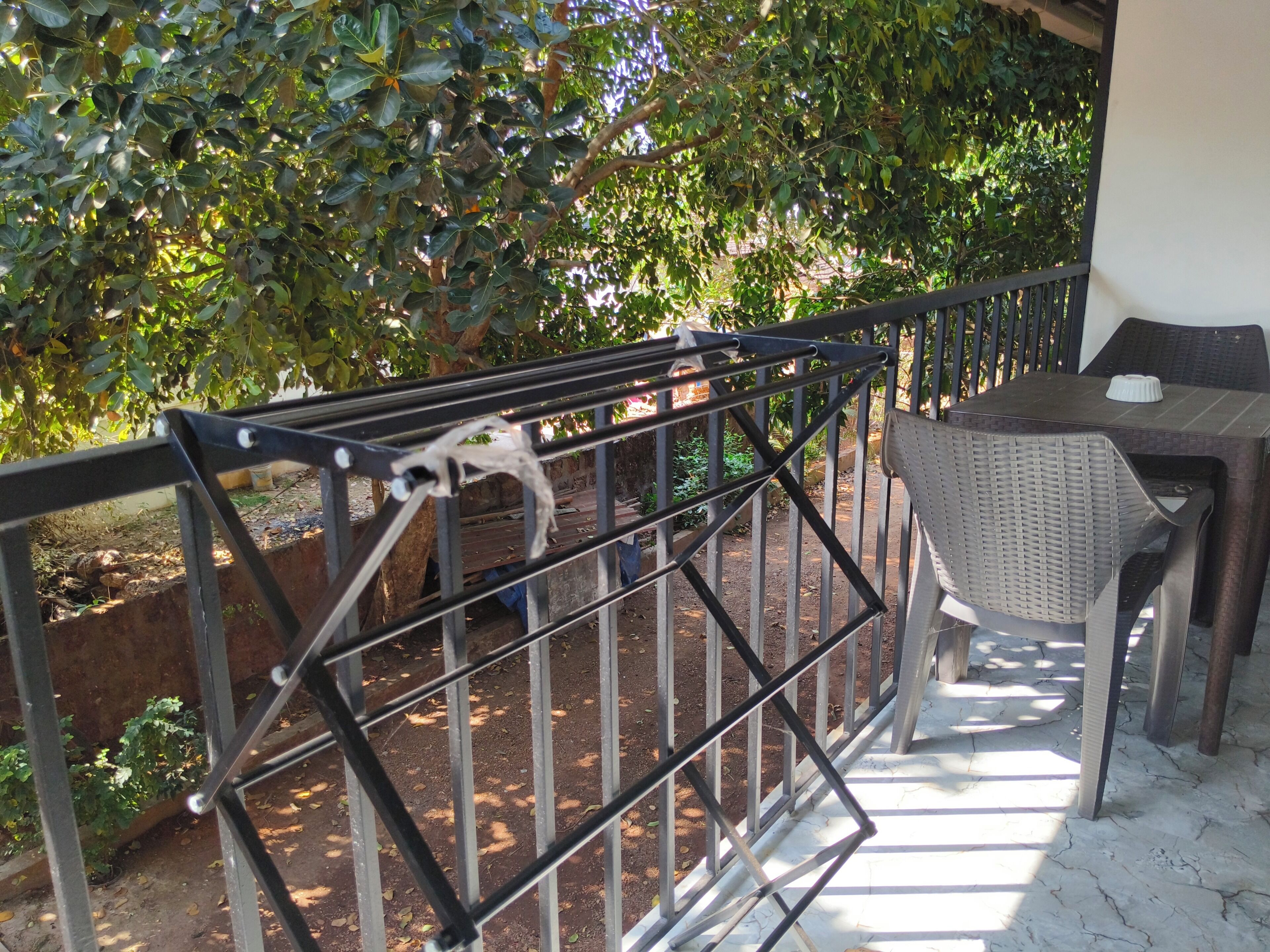 Deluxe eenpersoonskamer, balkon | Buiten dineren