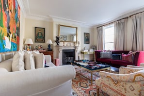 TV, fireplace - Milborne Grove - Four Bedroom House, Sleeps 8 (London)