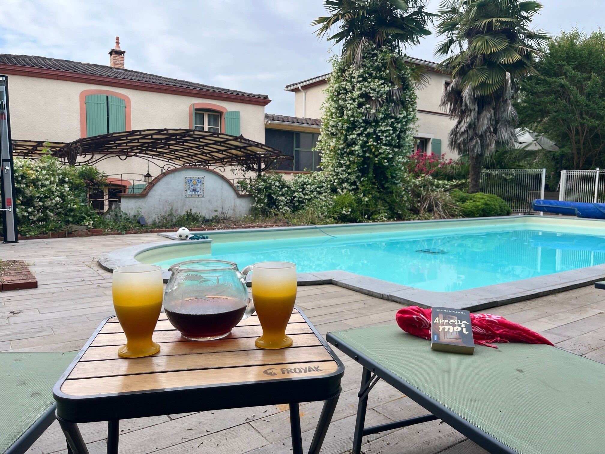 Piscine extérieure, piscine chauffée