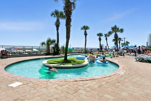 Indoor pool, outdoor pool - North Tower OCEANFRONT MASTER 3bd/2ba Condo w Free Parking & WiFi (Myrtle Beach)