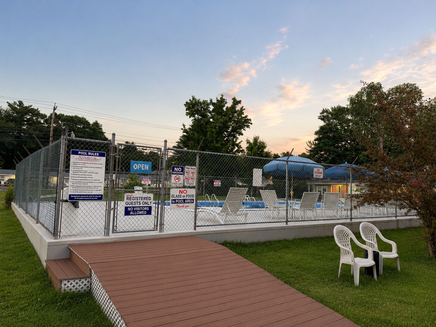 Seasonal outdoor pool