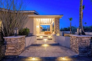 Terrace/patio - WaterSlideResort+Volleyball+Casita+Spa+Playset (Cave Creek)