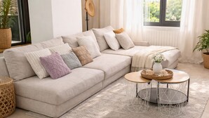 Living area - Villa Avril · 7 bedrooms, large pool, and unique terraces near Sitges (Olivella)
