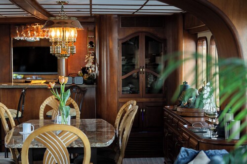 Yacht in Sitka Harbor. 3 king staterooms with breakfast included. Basic package