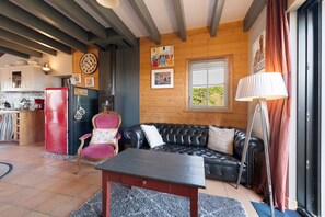 Fernseher, Kamin
