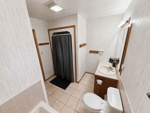 Towels, soap, toilet paper