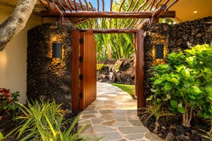Open up solid wood doors to your private island getaway - One Ocean Estates Luxury Ocean View 3 BR | Car Incl. w/ 6+ Nights | OOE-2A by KBM (Kamuela)