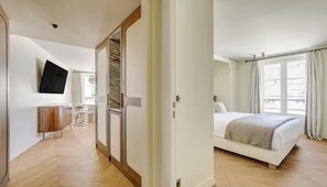 Coffres-forts dans les chambres, bureau, fer et planche à repasser