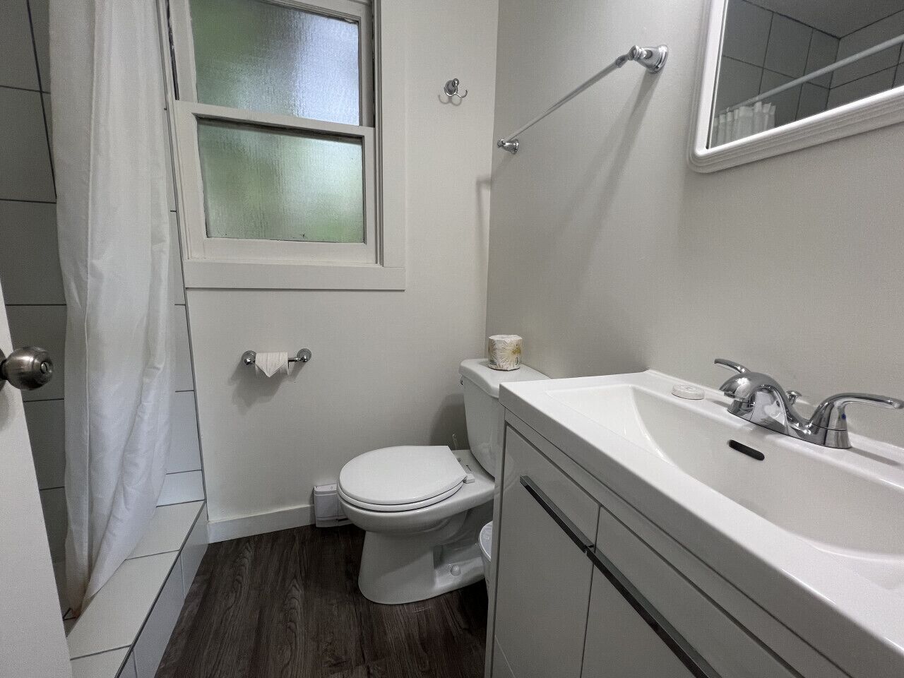 Hair dryer, towels