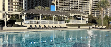 Indoor pool, outdoor pool