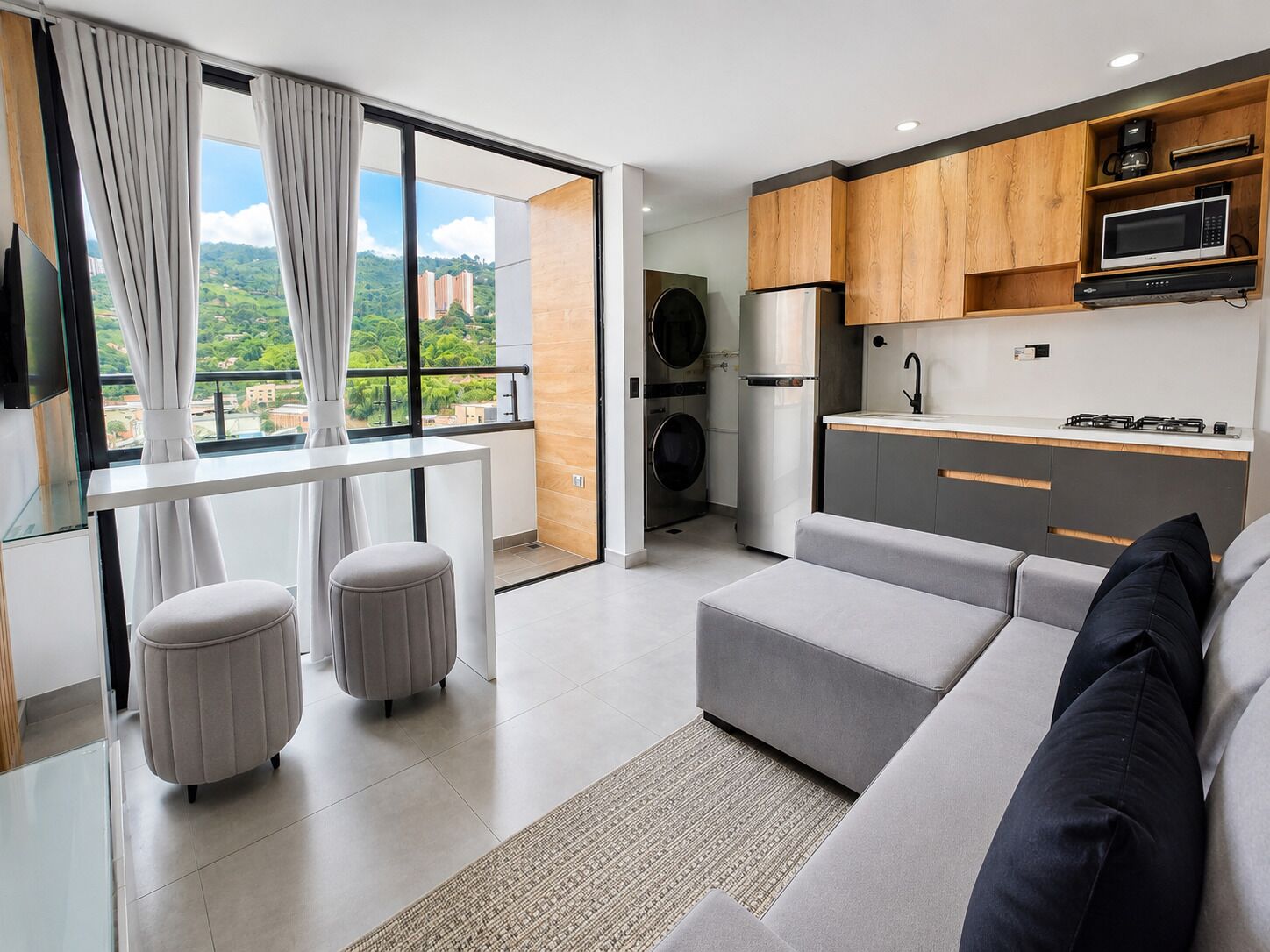 Deluxe-Apartment | Blick auf die Stadt