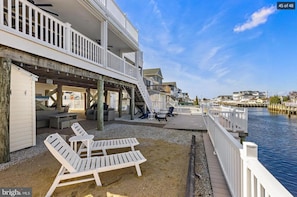 Terrace/patio - Cozy Coastal Luxury Home w/ Dock + Panoramic Views (Stafford Township)