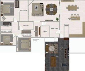Floor plan - The Perfect Lakeside Retreat on Lake Edward, hot tub, lake view & cozy speakeasy (Nisswa)