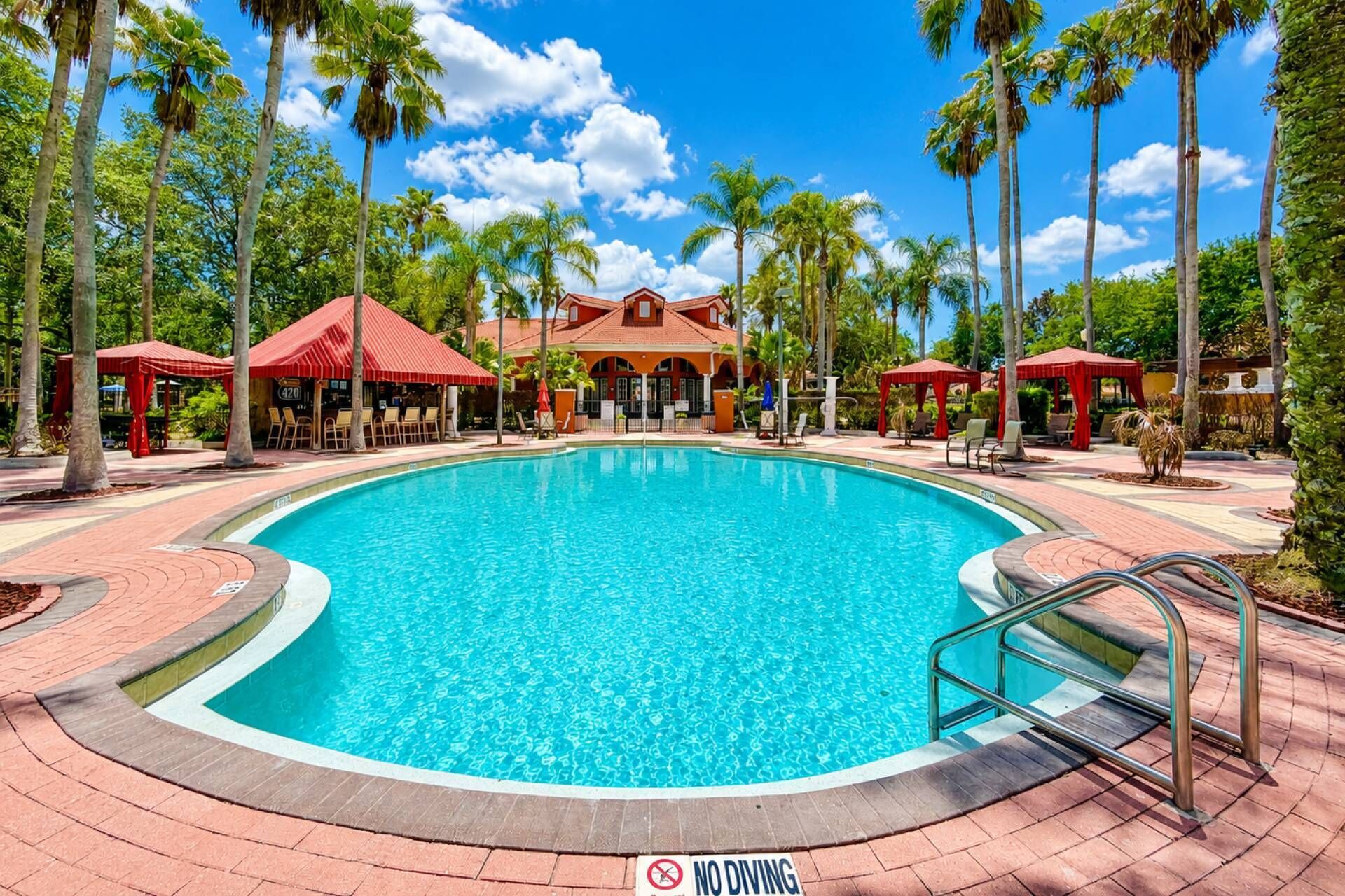 A heated pool