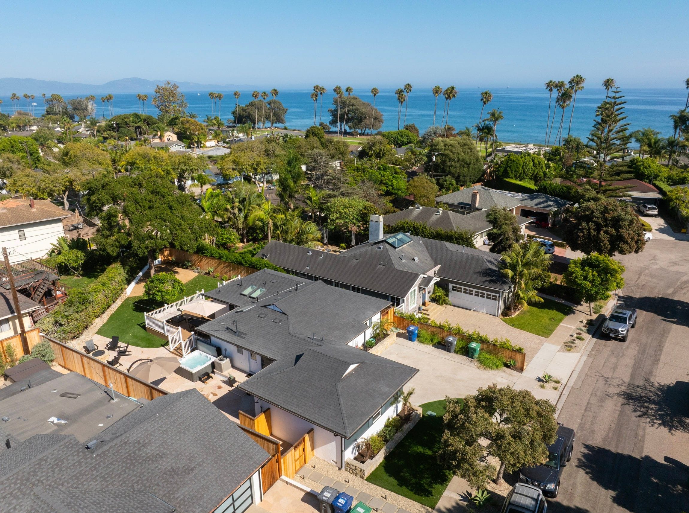 From above you can see how close the park and ocean truly are!
