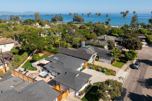 From above you can see how close the park and ocean truly are!