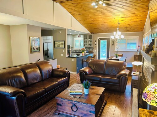 Lake Retreat | Sauna | Fenced Yard | Walk to Town