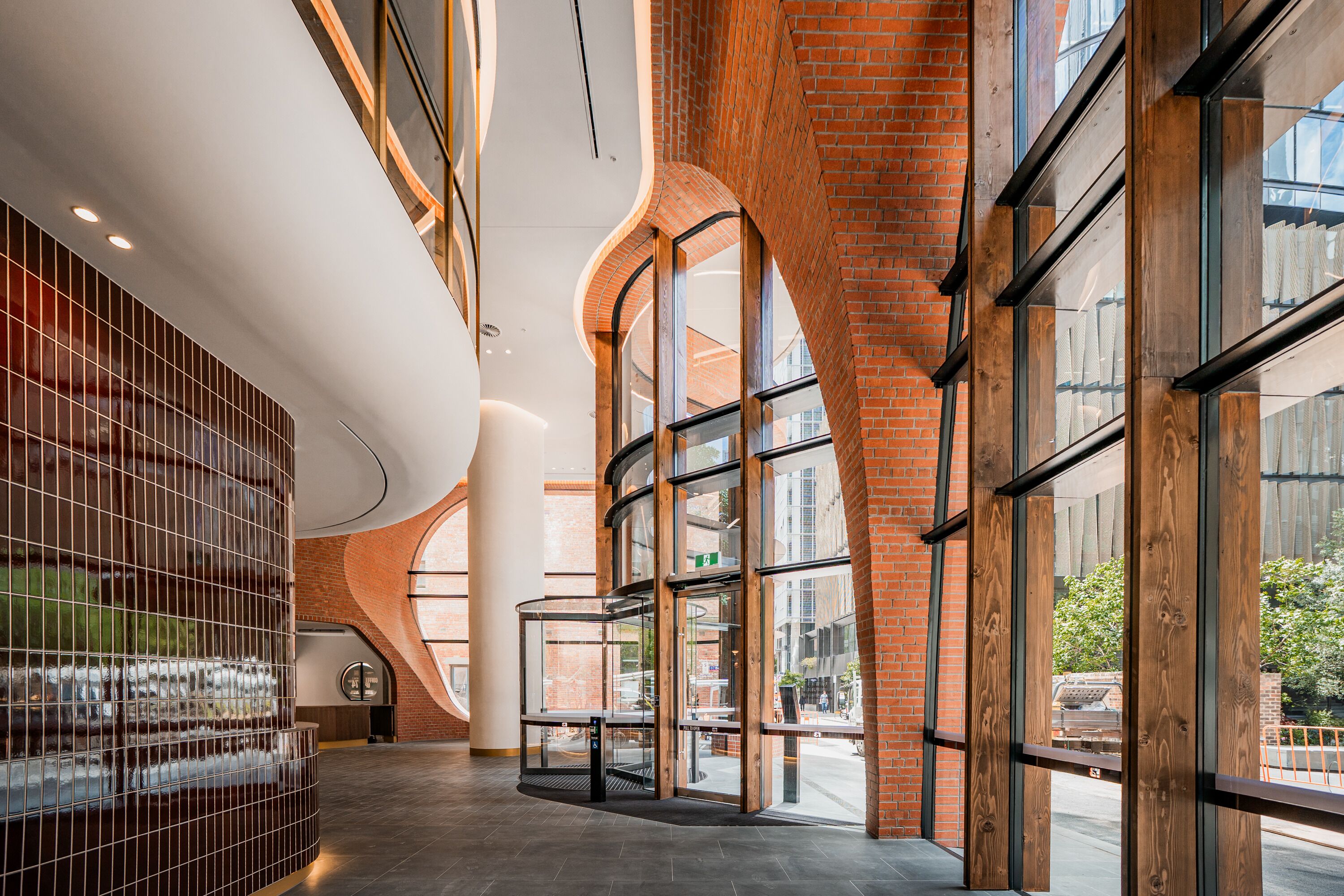 Interior entrance