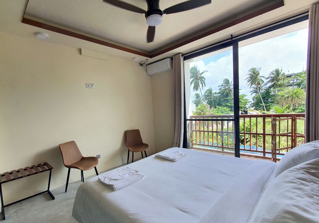 Deluxe Double Room, Balcony, Partial Sea View
