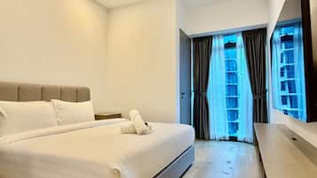 Suite Deluks | Meja kerja, setrika/meja setrika, dan Wi-Fi gratis
