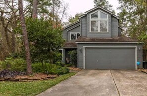 Exterior - The Woodlands Fun House - Pool, hot tub, zip line, tree house, gym eq, chickens! (Spring)