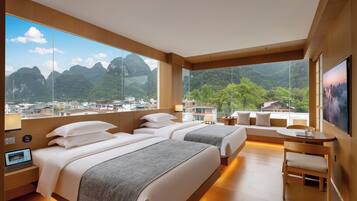 Twin Room, Hill View | Premium bedding, down comforters, memory foam beds, free WiFi
