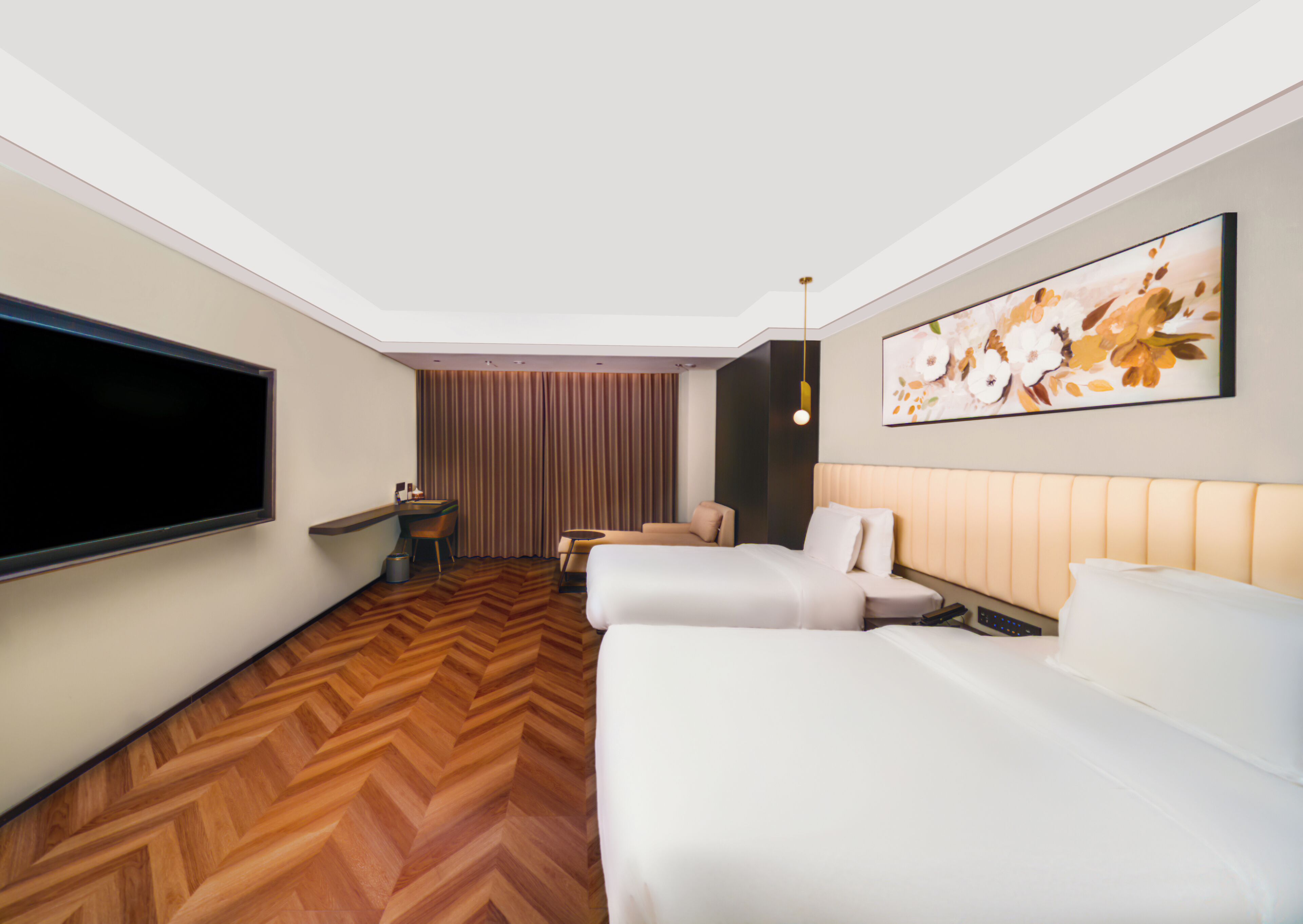 Chambre Supérieure avec lits jumeaux | Rideaux occultants, Wi-Fi gratuit