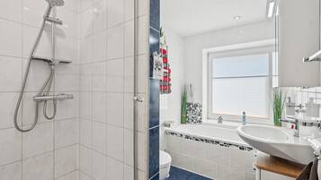 Shower, hair dryer