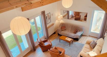 Grande villa familiale, 10 personnes, jardin, terrasse, quartier calme