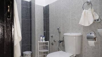 Hair dryer, towels